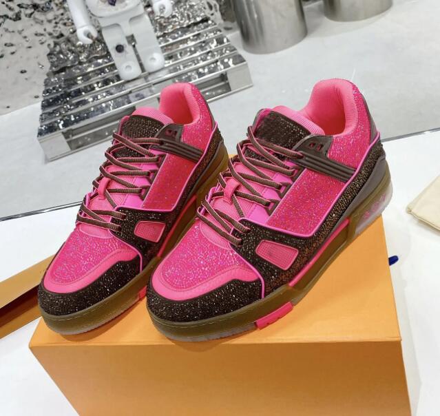 Skate Sneakers designer shoes Fashion Womens Mens Mesh Abloh luxury Sneaker Platform Virgil Maxi Casual Lace-up Runner Trainer Sneaker Outdoor Luis Vuittons Shoes