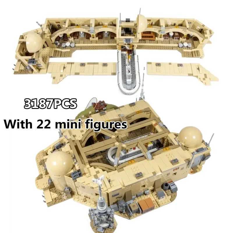Blocks IN STOCK 3187pcs Mos Eisley Cantinai Building Model Fit 75290 Construction Set for Boys birthday GiftY241127PUBF