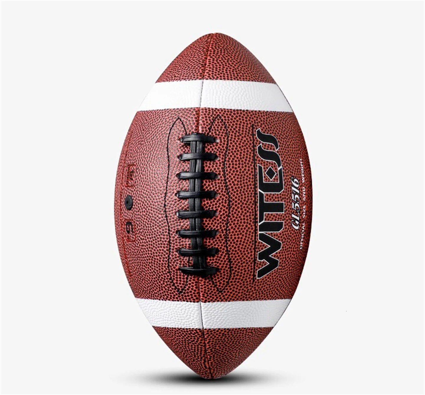 WITESS size #9 machine Sewn rugby PU leather American football official match adult club training rugby241126