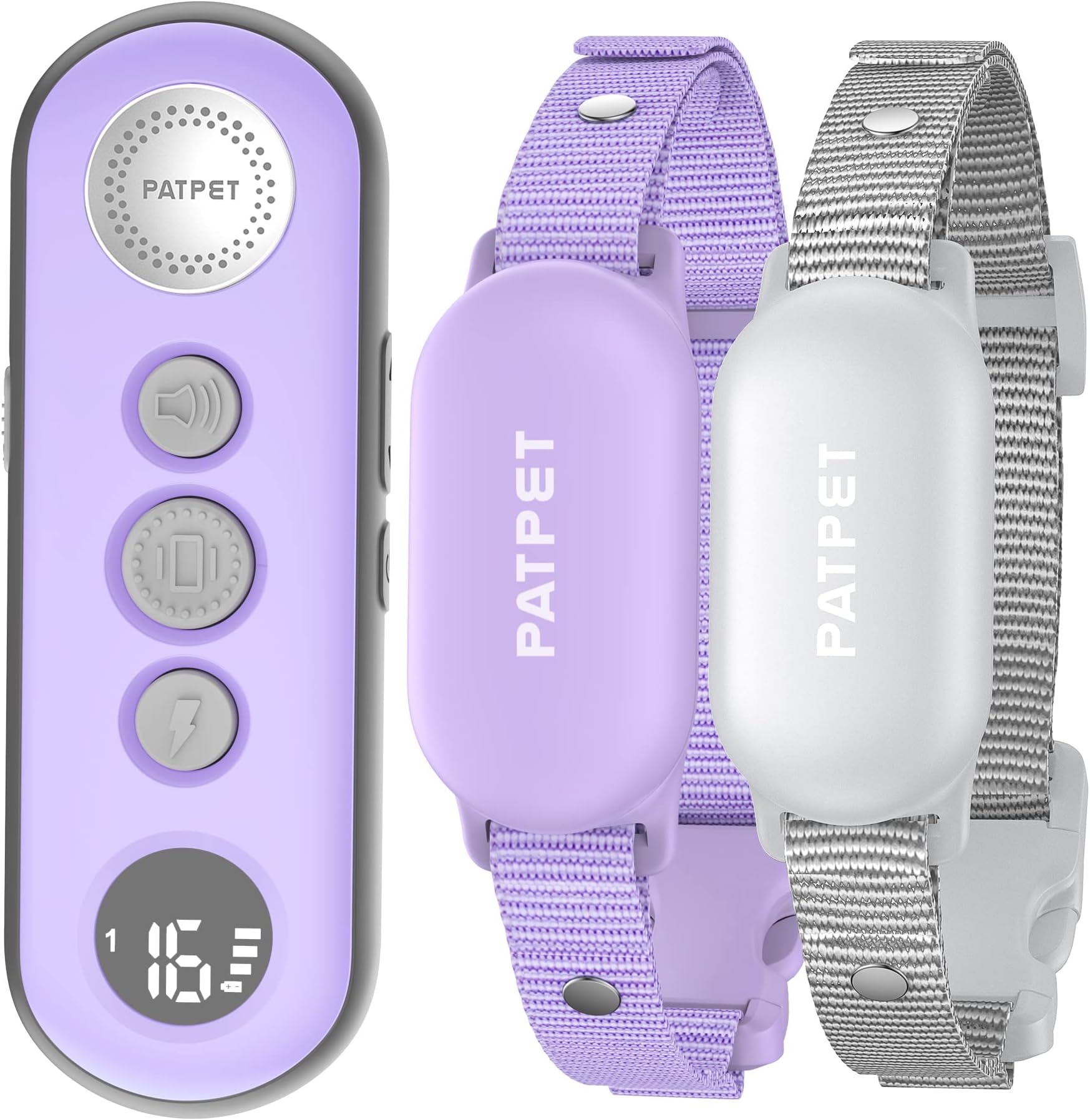 PATPET Shock Dogs(10-120lbs), 4000ft Rechargeable IPX7 Waterproof Training with Remote Dogs- Electric Dog Collar for Small Medium Large Dogs 2 Packs