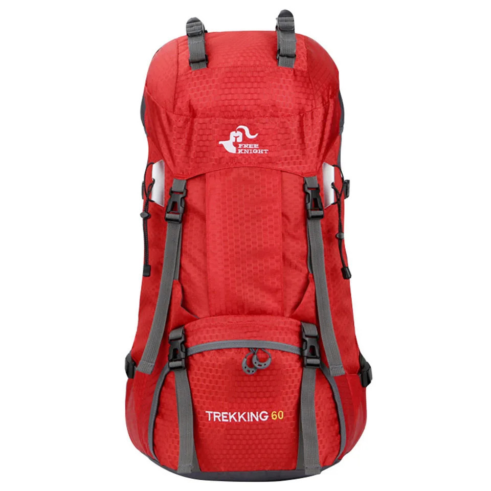 60L Man Woman Hiking Camping Backpacks Waterproof Hike Travel Outdoor Bag For Climbing Trekking Sports Rucksack Bags Rain Cover 241127