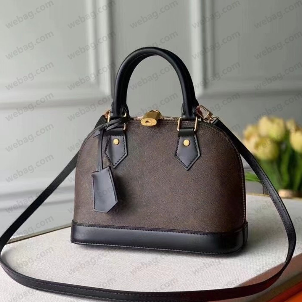10a Women Designer Vintage Pochette Leather Make Up Shoulder Shell Tote Crossbody Bag Fashion Handbag Clutch Black Emed Bags