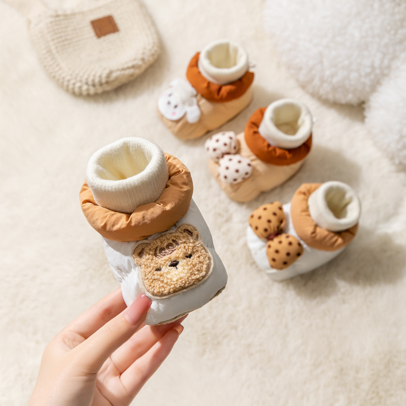 Warm First Walker Fashion Casual Baby Shoes Cartoon Cute Baby Girl Shoes Littlesprouts Comfortable Soft Soled Boy Infant Cotton Shoes