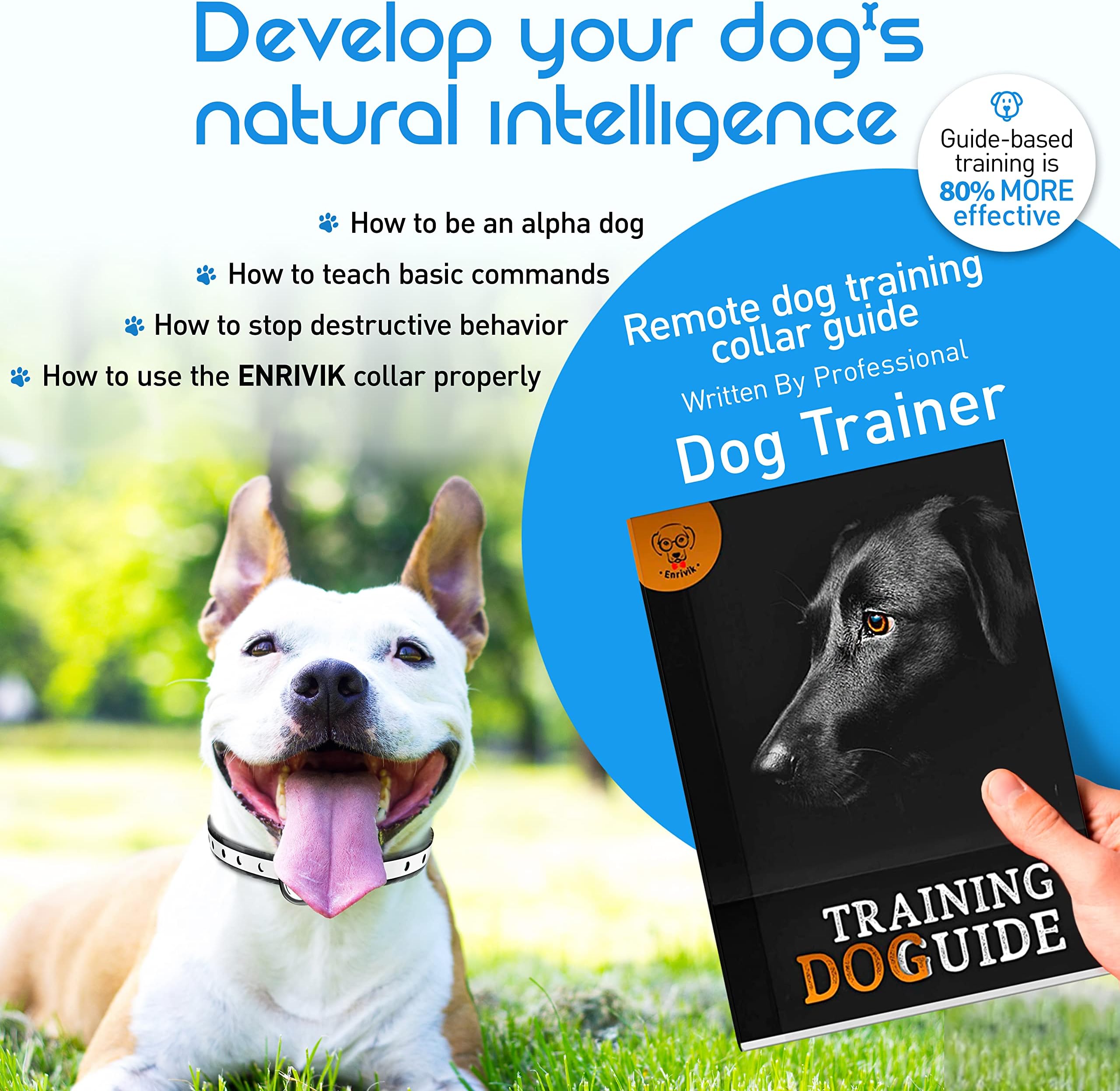 Extra Size Dog Training Collar Remote for Small Dogs 5-15lbs and Puppies with Shock - Waterproof & 1000 Ft Range