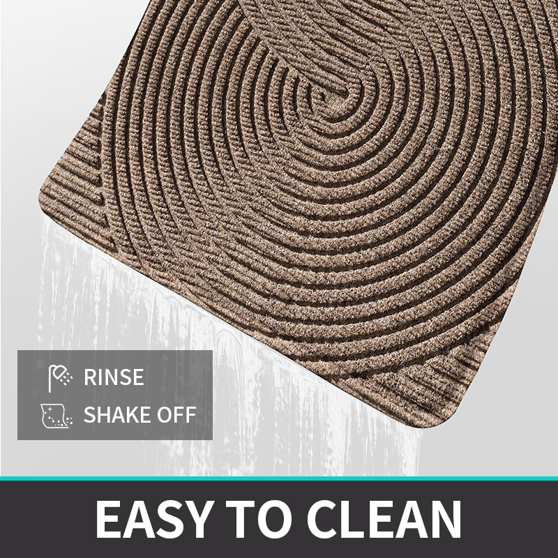 Home Anti-slip PVC Wire Ring Entrance Mat Home Easy To Care for Mud Scraping Mat Wear-resistant Outdoor Carpet