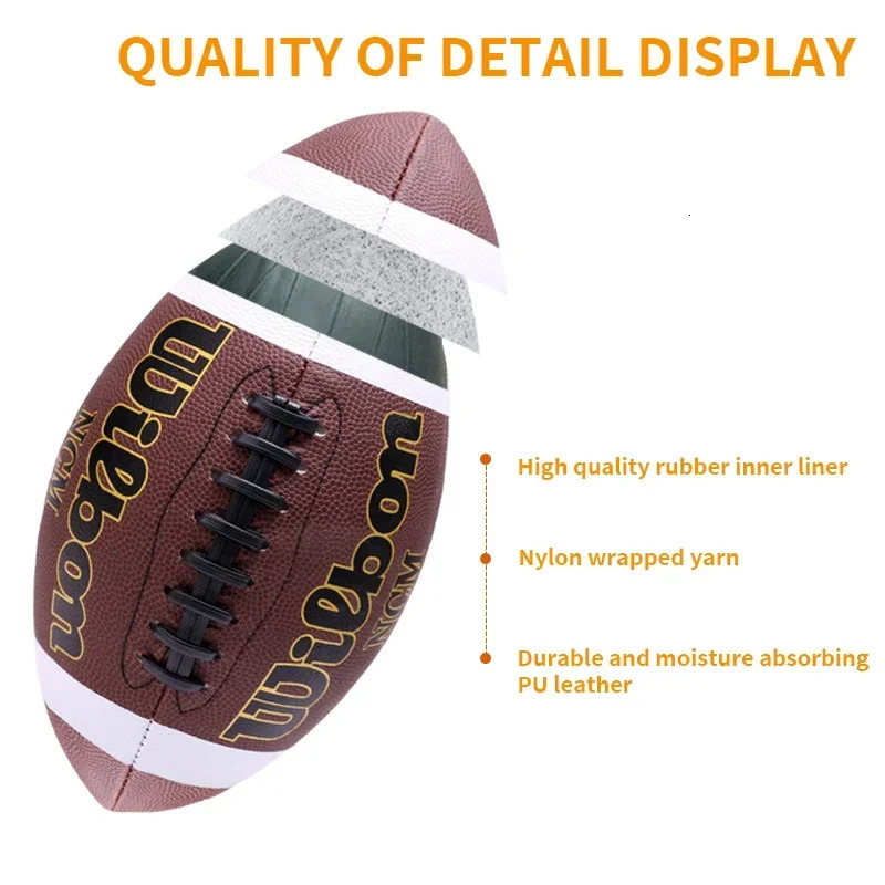 American Football Association Football Rugby Size 3 6 9 Sports Football Adult and Childrens Team Training Competition241126