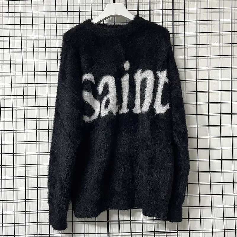 Classic letter jacquard holy sweater mens casual black knitted sweater high-quality Crewneck Pulleys X2411261
