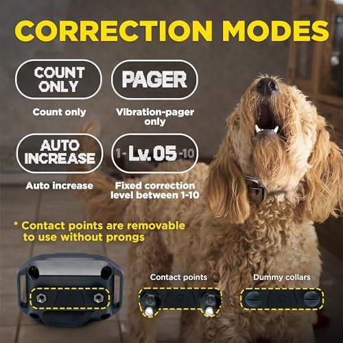 Dogtra Smart NOBARK, detects Whining and Barking, App Control e-Collar, Usage Notification, Behavior Report, Waterproof(IPX9K), 30 Yard Range, Compact