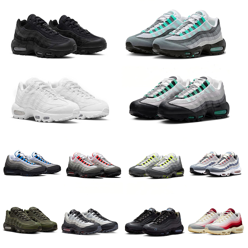 Running Shoes 95 95s Men's and Women's Triple Black and White Anatomy Aegean Storm Pink Beam Sequoia Stadium Turquoise Stardust Men's Sports Shoes