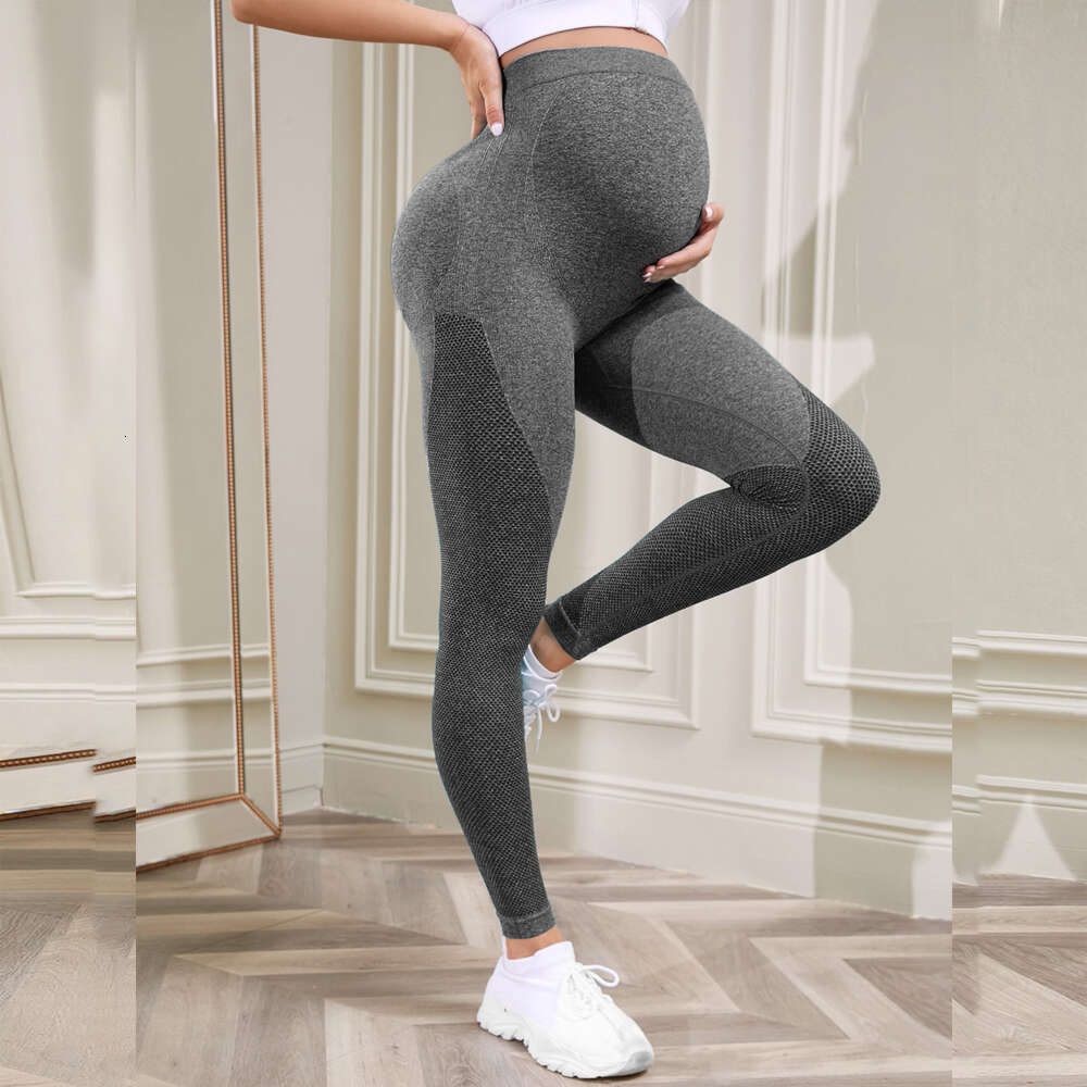 Women's Maternity Leggings Fiess Legging Yoga Sports Casual Skinny Pants Clothes High Waist Belly Pregnancy