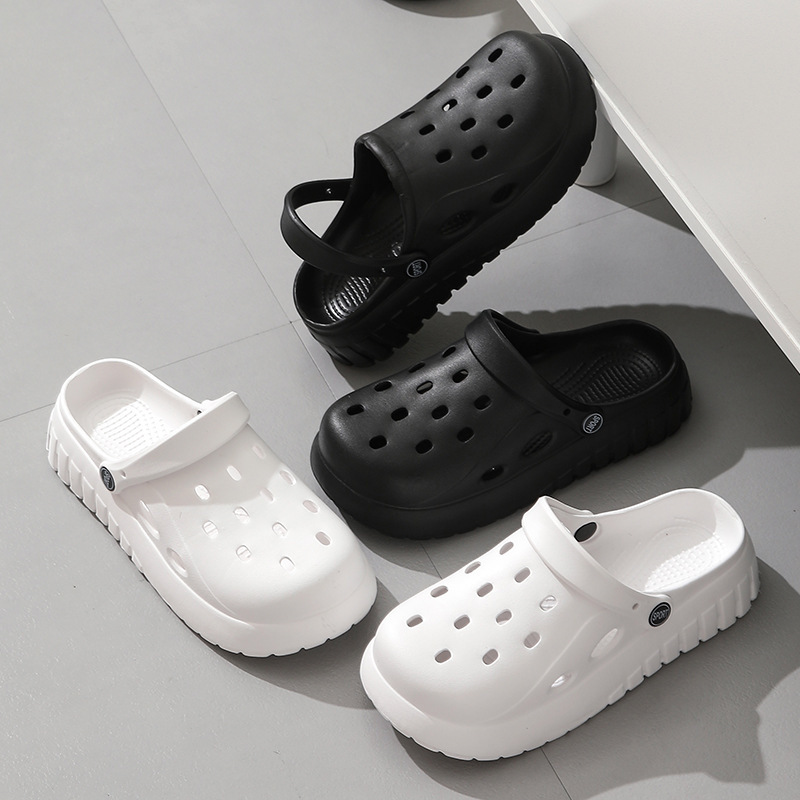 Perforated Summer Slippers: Anti-Slip Soft Sole Beach Sandals for Men and Women 36-45