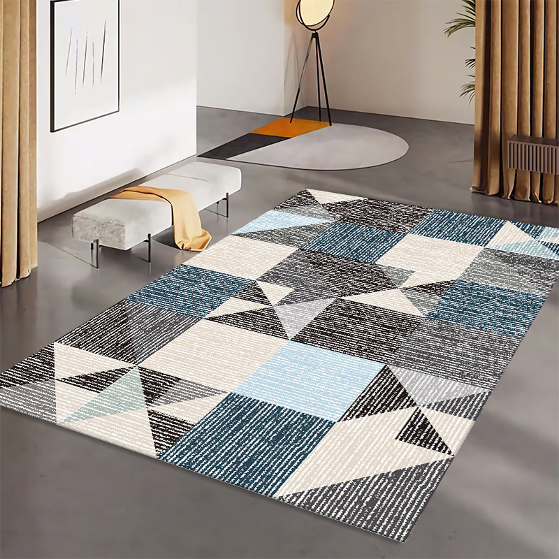 Nordic Geometry Carpet for Living Room Home Decorations Sofa Table Large Area Rugs Bedroom Bedside Anti-slip Floor Mat 240904
