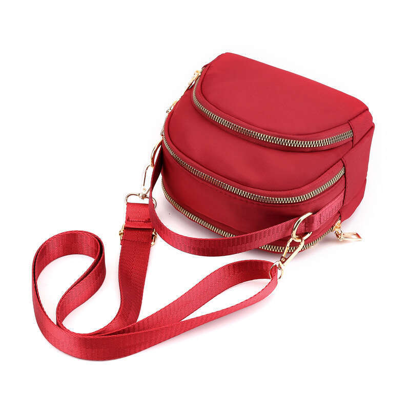 Small Square Bag, Women's Mini Handheld, Multifunctional Oxford Layered Crossbody, High-End Feel, Single Shoulder B2
