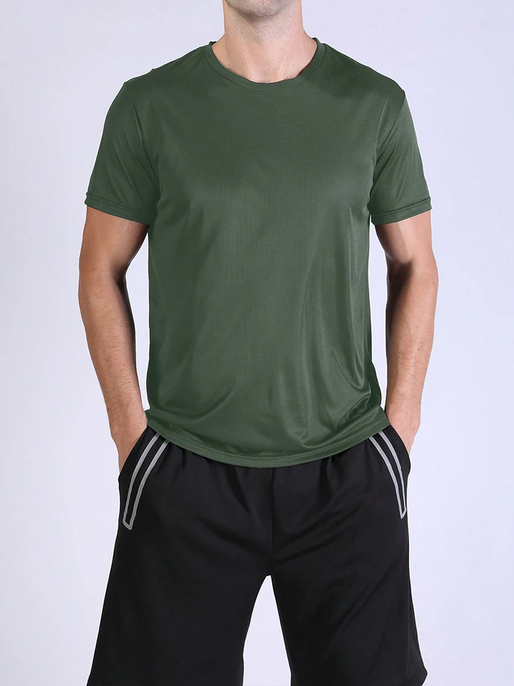 5PCS Mens Solid Color Ultralight Quick Dry Sport TShirt Breathable Lightweight Top For Fitness Training Workout Running Gym 241127