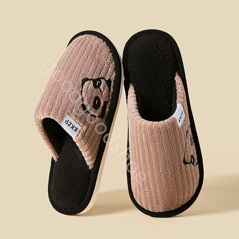 Hot Free Shipping Designer Men Women Indoor Slippers Mens Womens Fashion Grey Green Brown Cream Pink Lilac Slides Classic Winter Snow Slipper Size EUR