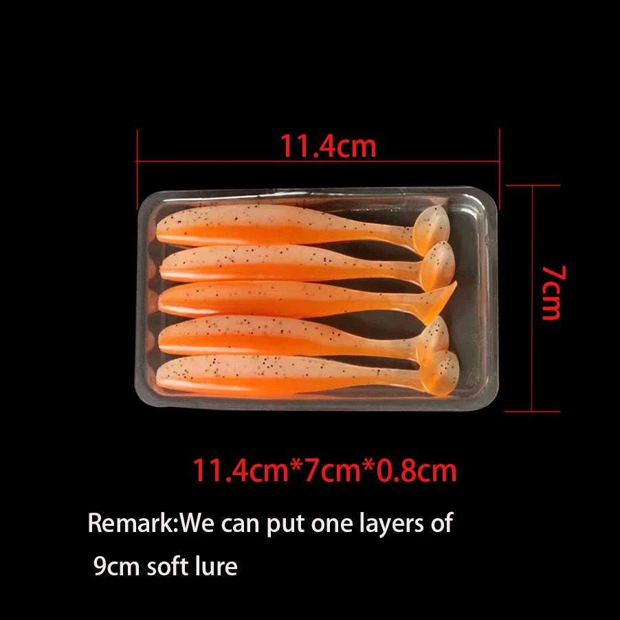 100 pcs/lot Packing bag plastic bag PVC blister package for fishing lure 240417