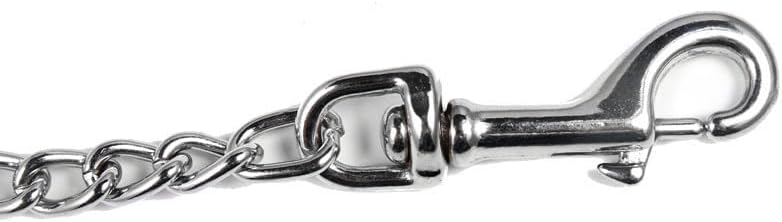 SGODA Metal Chain Heavy Duty Leash, Chew Proof Dog Leash with Soft Handle for Large & Medium Size Pets Walking