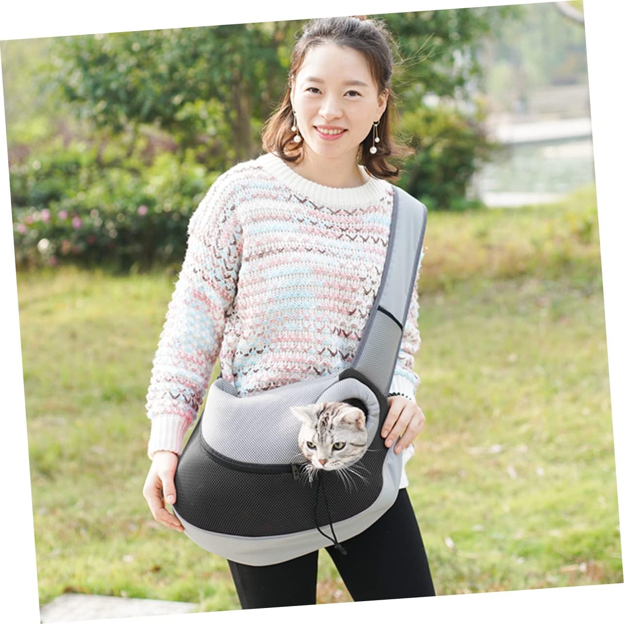 Others Dog Carrier BESPORTBLE Sling Bag for Pet Adjustable Single Shoulder Small HandsP etB agD ogB agC arrierP uppyH arnessO utdoorD ogS lingP etS ho