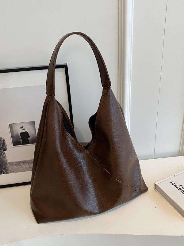 New Retro Underarm Bag With Water Bucket Commuting, Large Capaci, Versatile For Women, Autumn And Winter, Single Shoulder, Slish Soft Surface, Classic