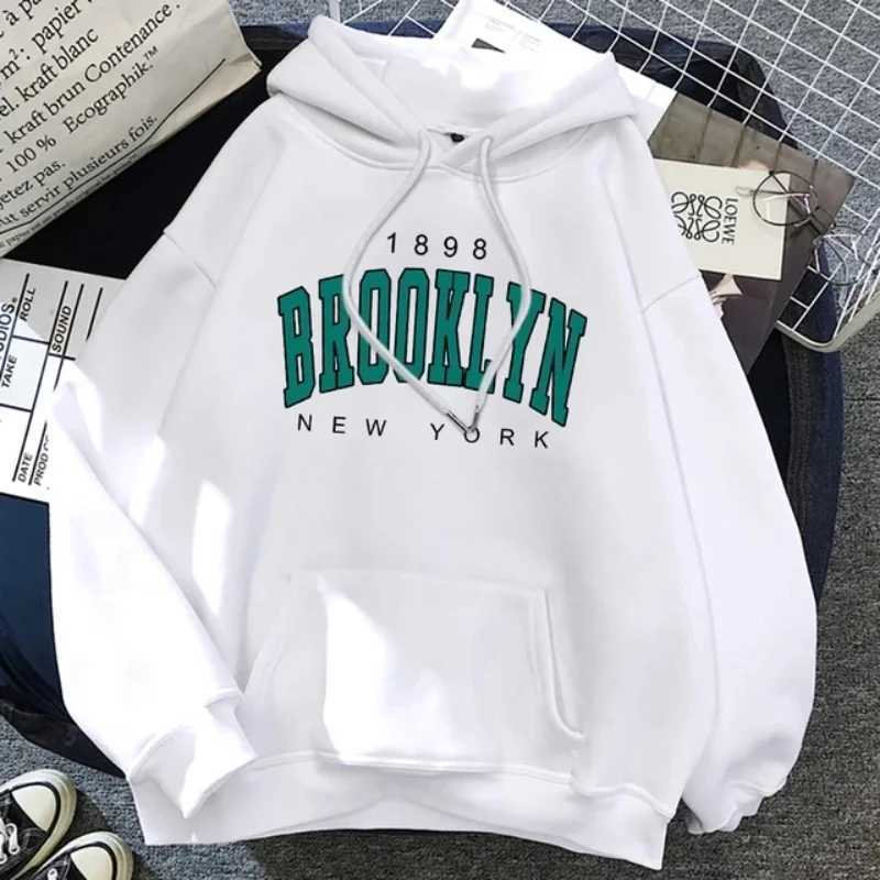 1898 Brooklyn New York printed mens hoodie spring and autumn fashion wool hoodie creative sweatshirt street loose sweatshirt XJ250621