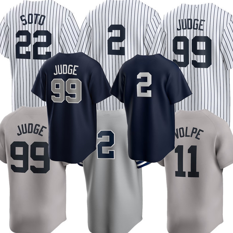New Custom Yorks Yankees Baseball Jersey Juan 22 Soto Giancarlo 27 Stanton Aaron 99 Judge 11 Volpe 2 Derek Anthony Rizzo Gerrit 48 Cole 13 CHISHOLM JR