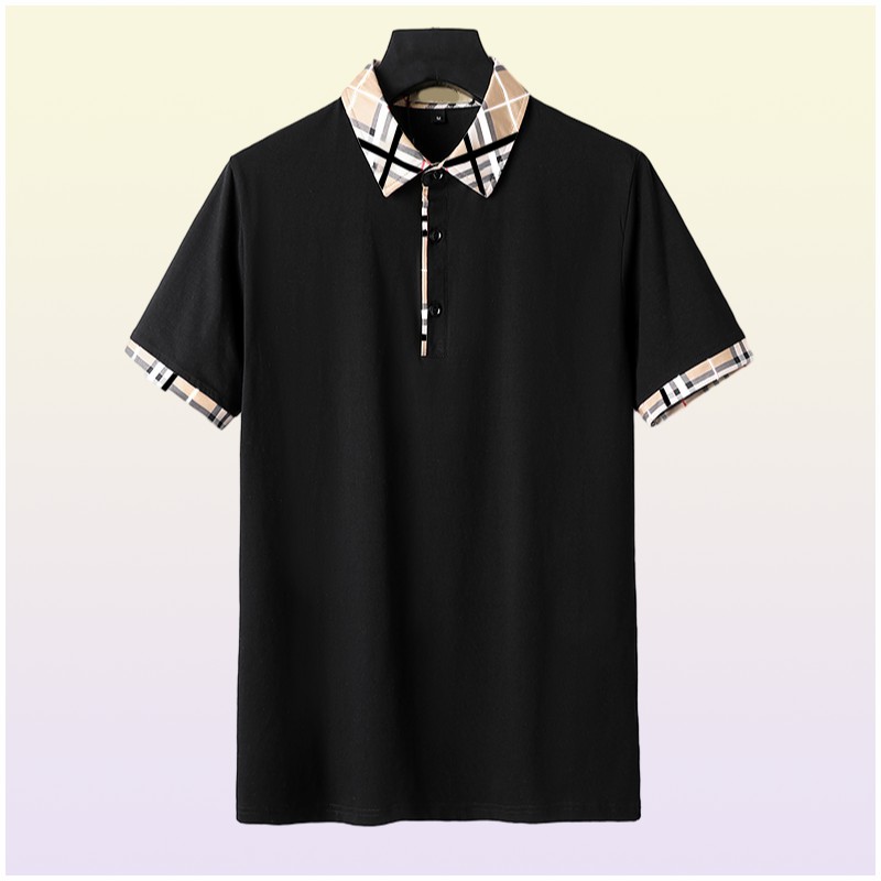 New designer Men039s TShirts fashion casual highgrade 100 cotton breathable wrinkle resistant slim commercial clothing stree