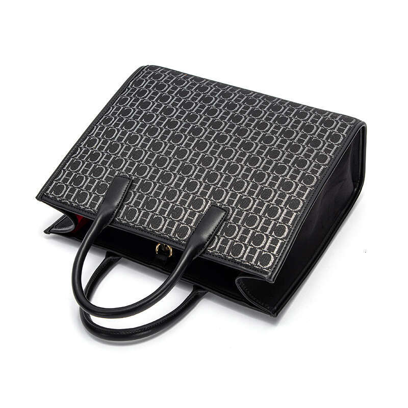 Fashionable Classic Handbag Square Design Letter Printed Retro Women's Handbag Large Capacity Women's Bag