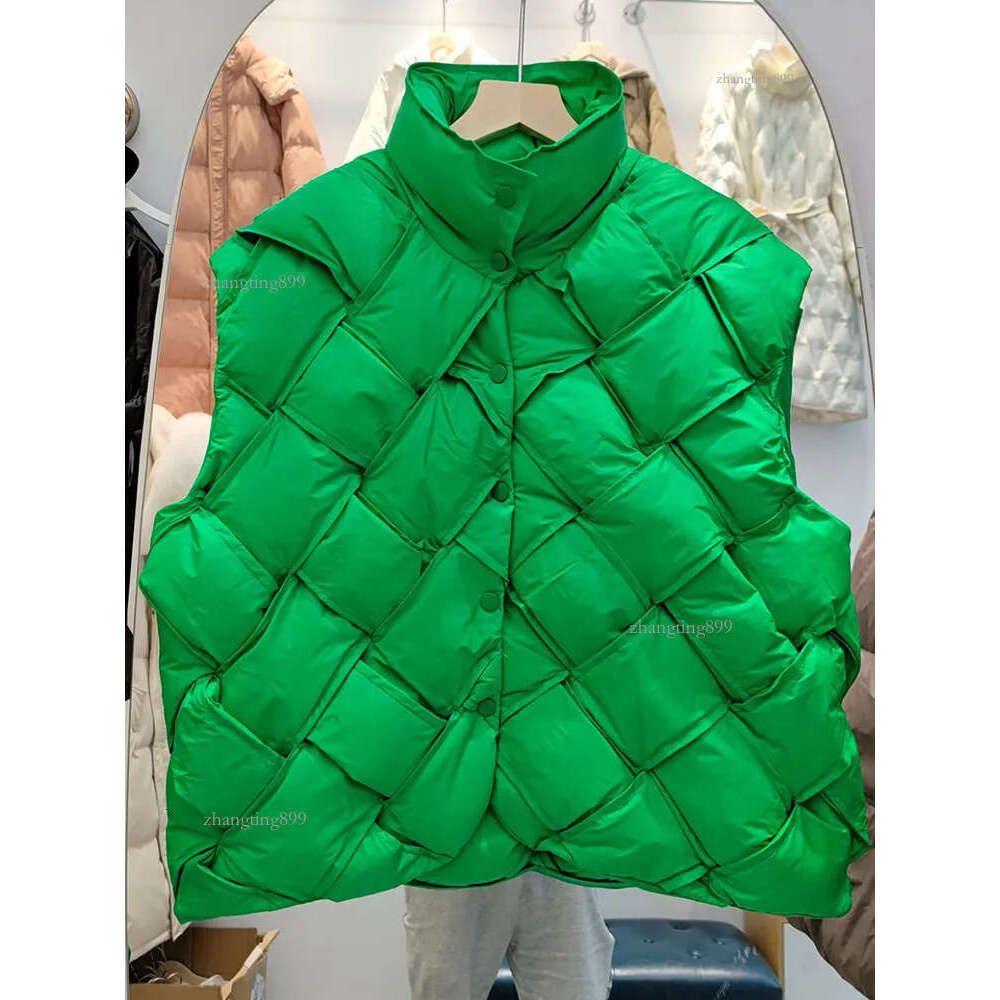 Women's Vests Ailegogo Autumn Women Stand Collar Loose White Duck Down Vest Casual Female Sleeveless Warm Down Waistcoat Puffer Tops 221202