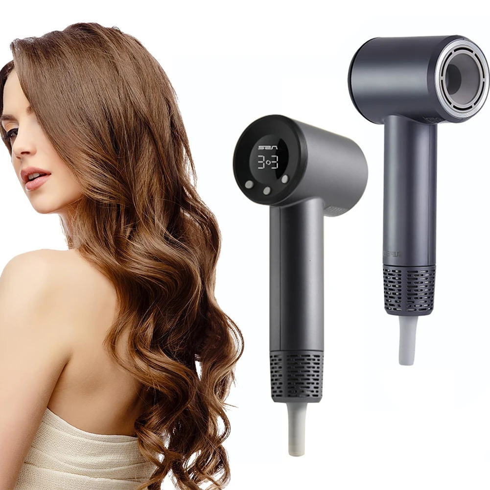 Hairdryer 110000 RPM Brushless Motor Negative Ionic Hair Dryer Low Noise Thermo-Control High-Speed Blow Dryer for Fast Drying 241128