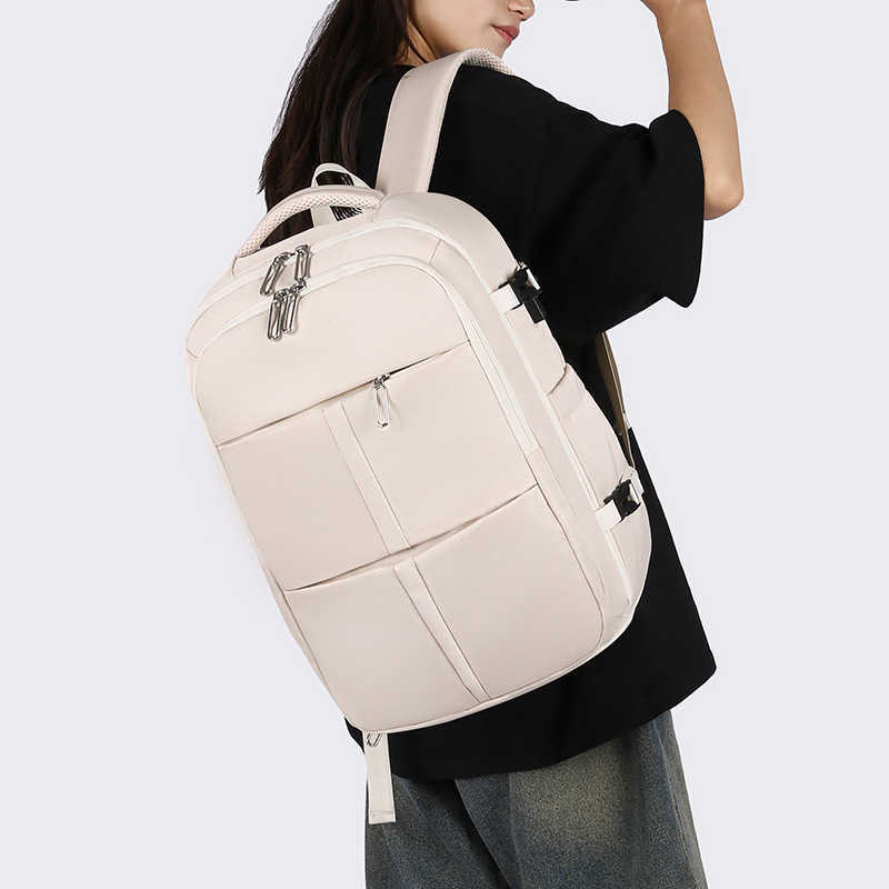 Travel bag for both men and women, lightweight and large capacity casual backpack with dry wet separation and shoe compartment, multifunctional backpa