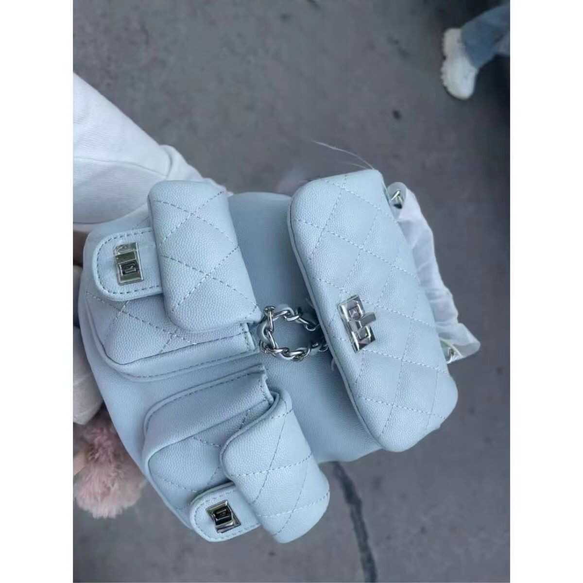 Free Shipping Women's Small Fragrant Korean Edition Versatile Chain Student Large Capacity Fashion Trend Backpack Designer Bag Luxury Bag Tote Ba
