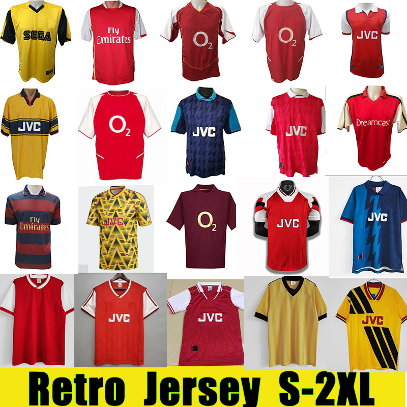01 02 04 05 ADAMS 03 04 Retro soccer Jerseys Home Away HIGHBURY 1998 1999 BERGKAMP 94 95 96 97 98 TIERNEY Red Camiseta futbol 07 08 HENRY Shirt
