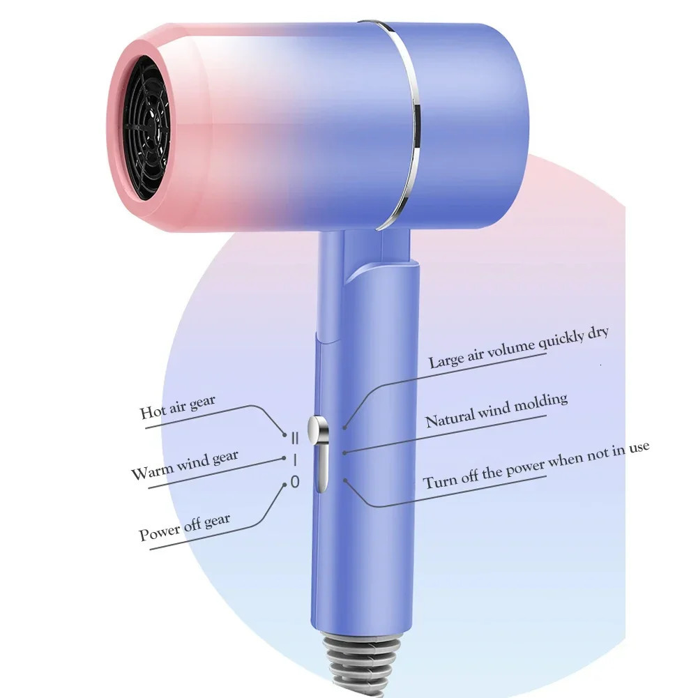 220V-240V Mini Hairdryer 550W with Carrying Bag Air Anion Hair Care for Home Travel Hair Dryer Dormitory Blow Drier 241128