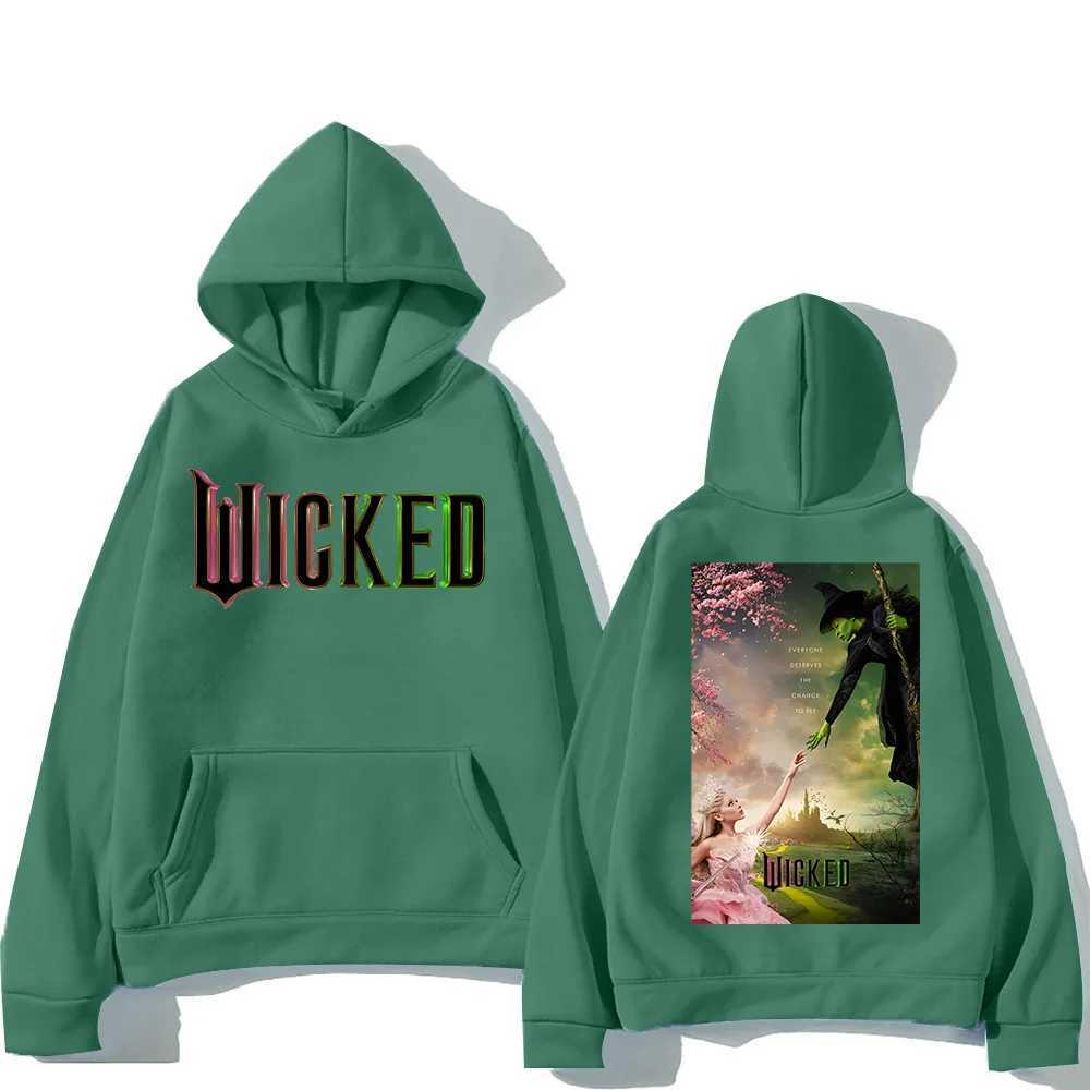 Men Women Sudaderas Wicked Fantasy Movie Graphic Print Sweatshirts Autumn Winter Large Pullovers Windproof Unisex Casual HoodiesXJ241128