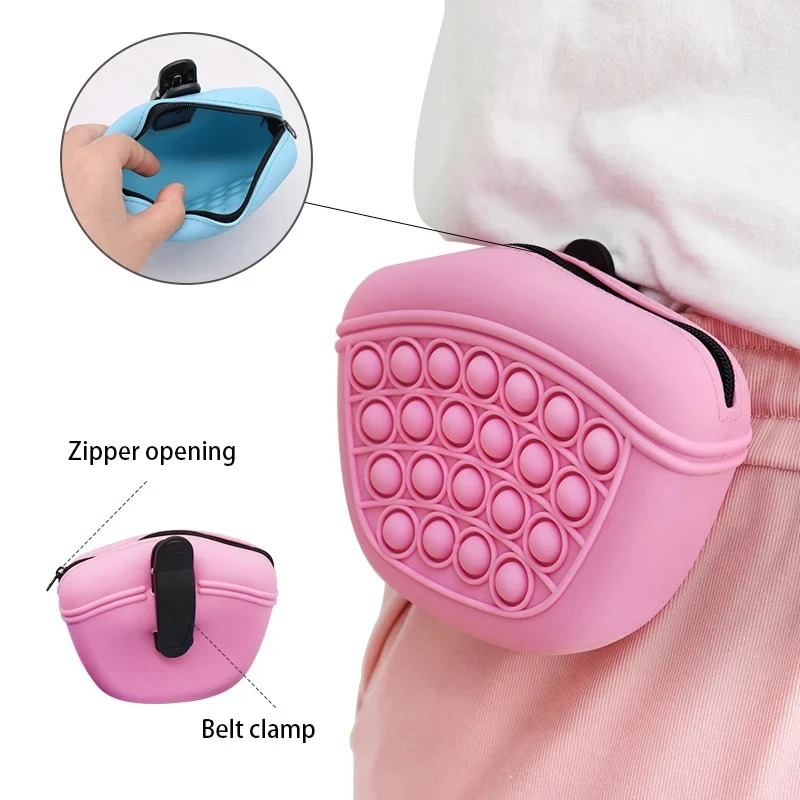 Pet Dog Training Portable Waist Bag Treat Dogs Snack Bait soft washable Outdoor Feed Storage Pouch Food Reward Bags