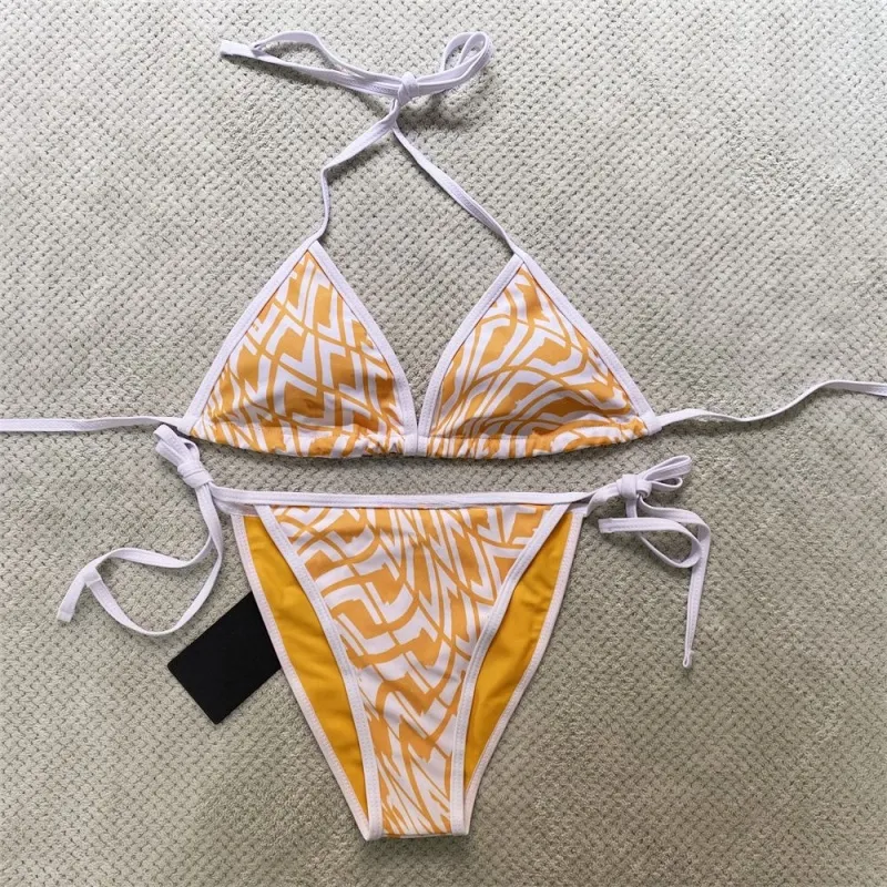 Bikini designer swimwear Women's Swimwears Sexy swimsuit women bathing swim suit suits bikinis Sex low waist Fashion triangle Printed pattern pool parties sets
