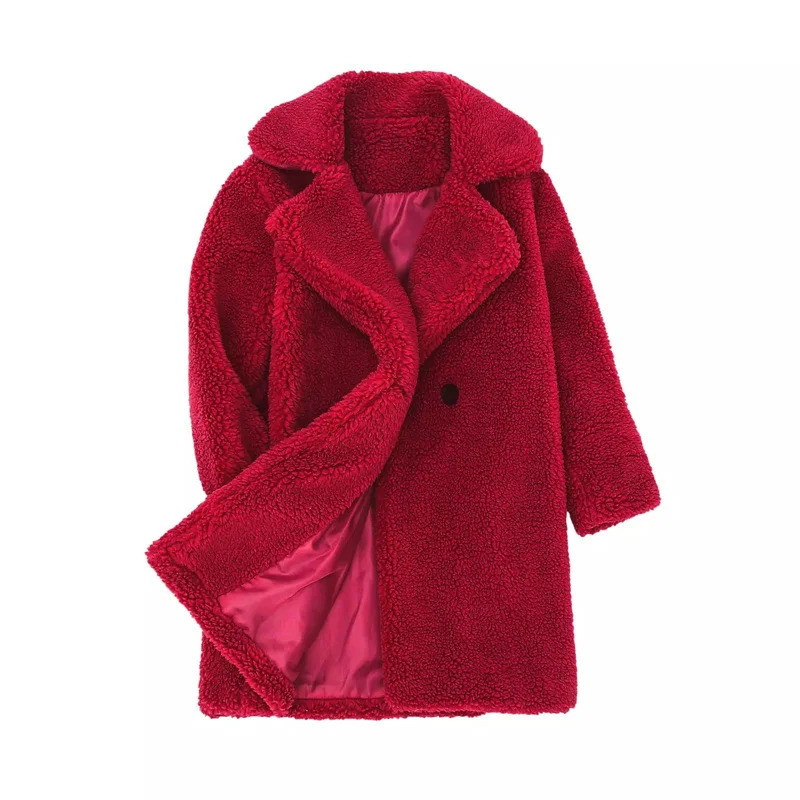 Warm Lambs Wool Jackets For Girls Boys Winter Fleece Outerwear Autumn Children Fashion SingleBreasted Coats Big Kids Clothes 241126