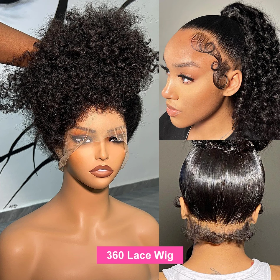 Brazilian Water Curly Glueless Wear And Go Loose Deep Wave 13X4 Lace Frontal 30 40 Inch 13X6 HD Simulation Human Hair Wig Preplucked Natural Hairline