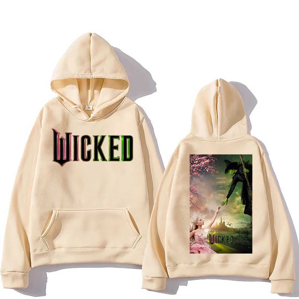 Men Women Sudaderas Wicked Fantasy Movie Graphic Print Sweatshirts Autumn Winter Large Pullovers Windproof Unisex Casual HoodiesXJ241128