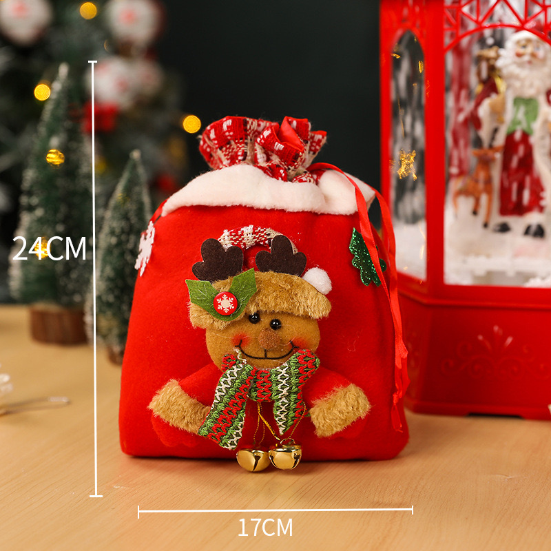 Naughty and Faceless Santa Claus New Handbag, Christmas Decoration Supplies Candy Bag
