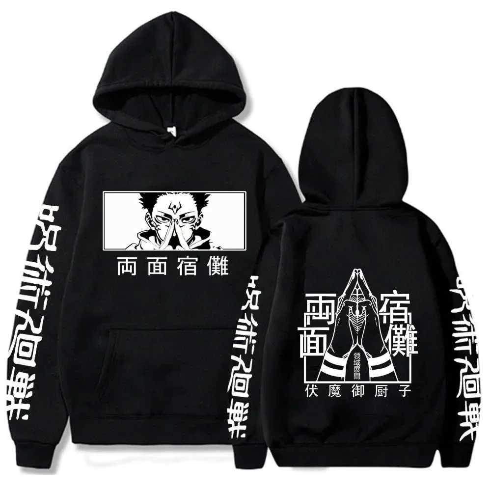 Japan Anime Jujutsu Kaisen Men Women Hoodies Satoru Gojo Loose Sweatshirt Unisex Autumn Warm Casual Streetwear XJ250621