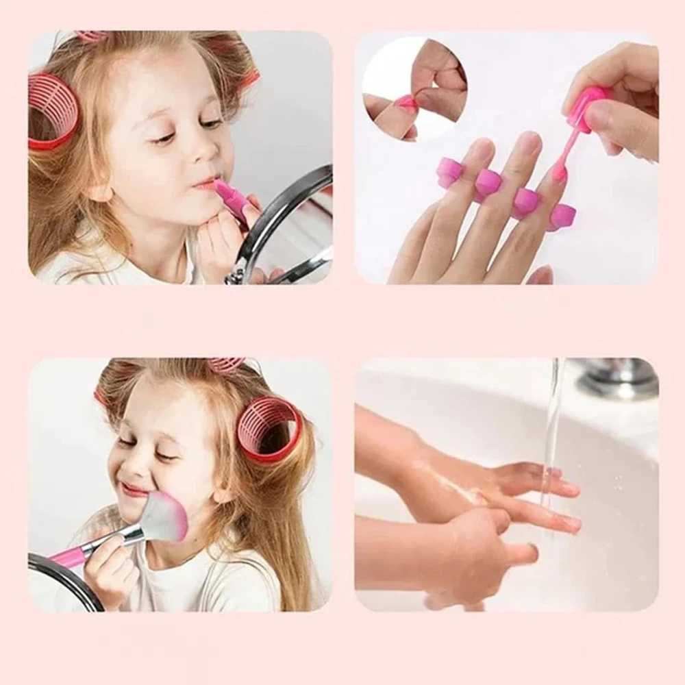 WizKidz Childrens Makeup Kit Washable Purple Makeup Box Set - Accessories Preschool Makeup Box Age 3+Full Purple Girl Makeup Box X241128