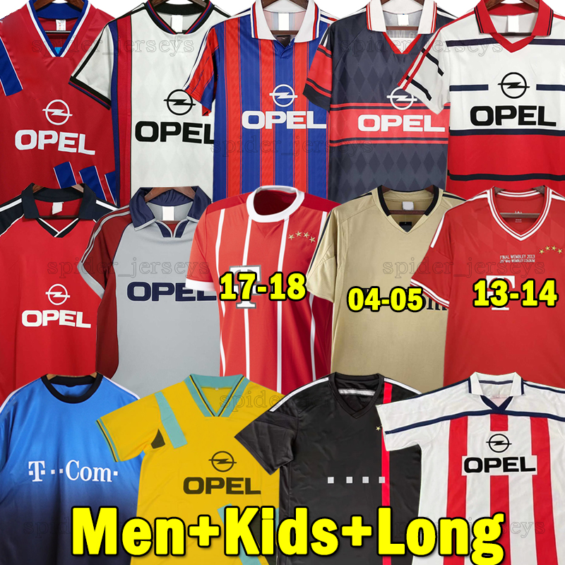 1991 93 94 retro BAYERNS Soccer jerseys Munich Klinsmann 95 96 98 99 Matthaus Classic SANTA CRUZ DAEI PAPIN ELBER 2000 02 05 goalkeeper Long sleeve 2010 11 14 17 kids kits