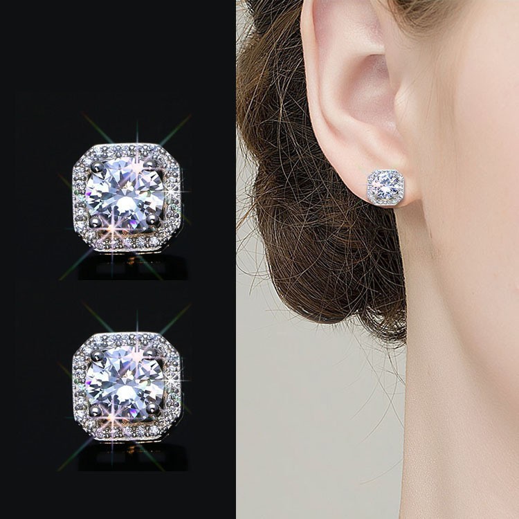 Europe and the United States cross-border hot fashion high-class sense of full of diamond ring earrings necklace jewellery set three-piece set