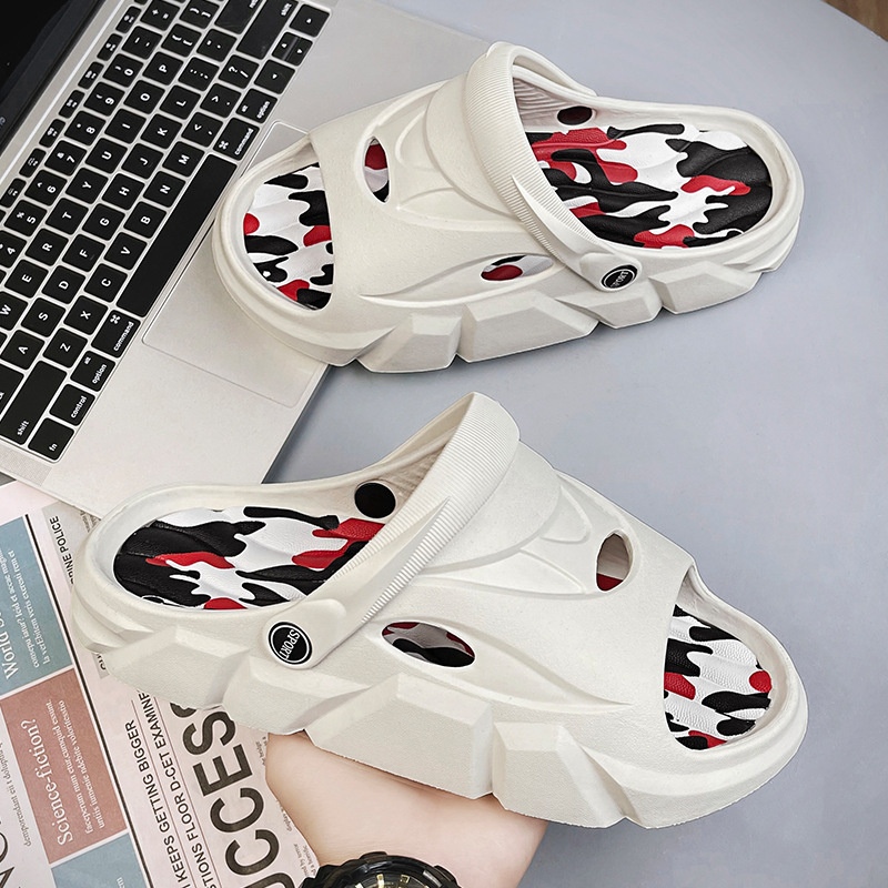 size summer beach breathable Large couples, slippers home and outdoor wear casual sandals for trendy men Lhshoe sals