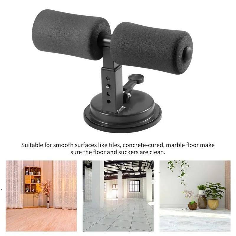 Gym Equipment Exercised Abdomen Arms Stomach Thighs LegsThin Fitness Suction Cup Type Sit Up Bar SelfSuction abs machine 240416