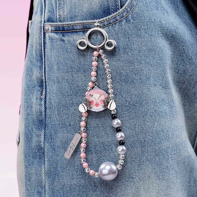 Hot Skullpanda Sound series phone chain blind box cute phone hanging rope mysterious box Kawaii girl chain toy surprise gift X241127