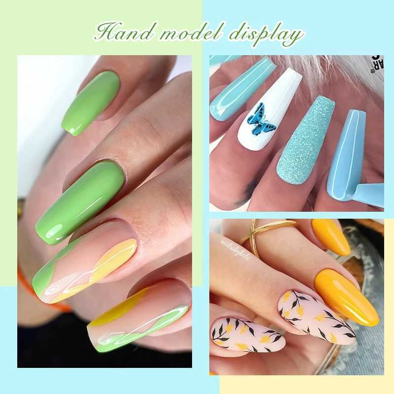 MEET ACROSS 80/20Pcs Flash Color gel nail polish Set Flash Semi Permanent Mixed Nail Art Clearcoat Nail Treatment Kit W241128