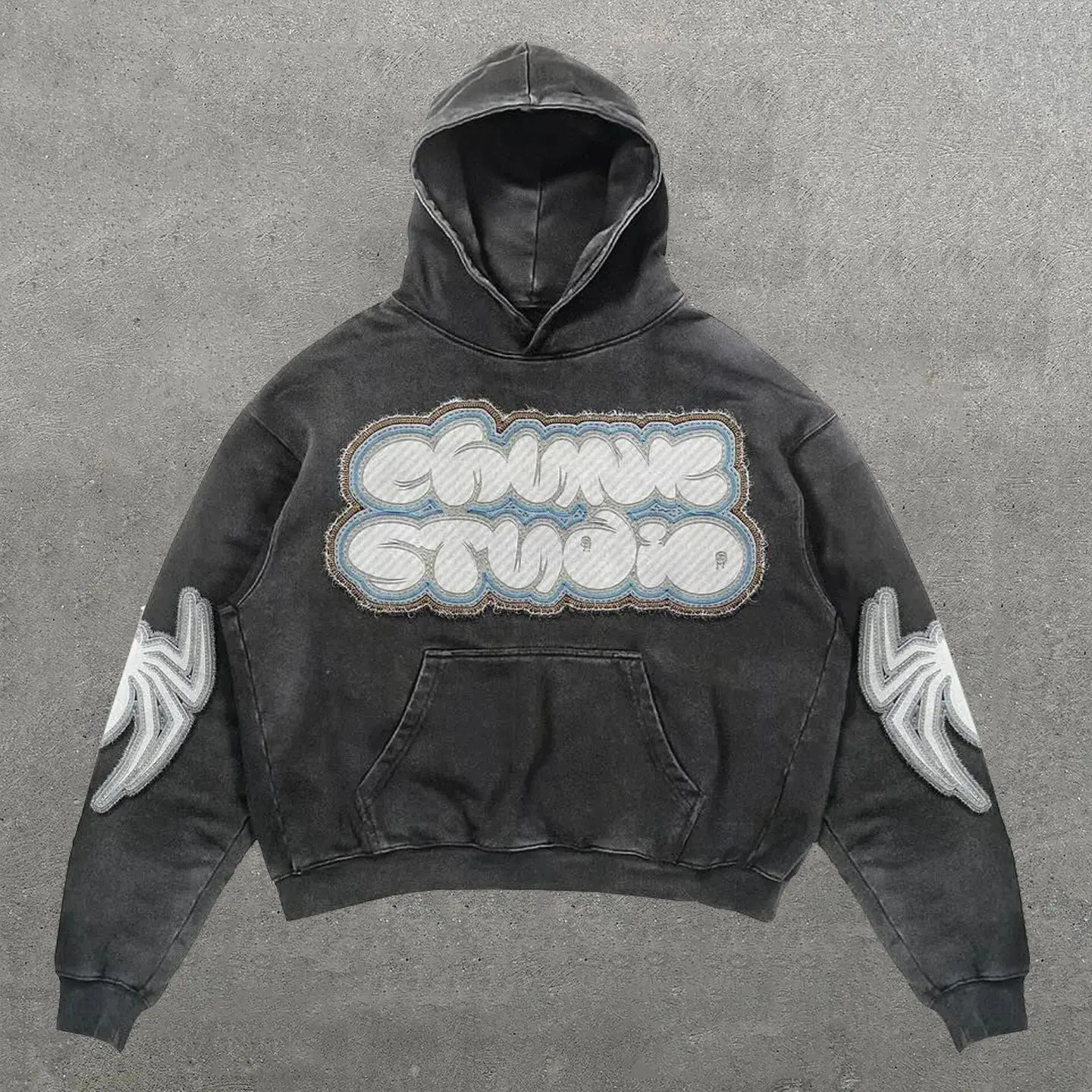 Vintage personalized spider print hoodie streetwear oversized harajuku y2k top casual hoodies sweatshirt tracksuit men clothing 241127