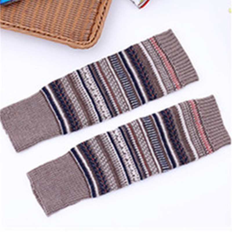 Winter New Women's Korean Edition Color blocked Stacked Socks Set for Autumn and Winter Thickened Warm Leg Protectors Over Knee Boots Set Knitted